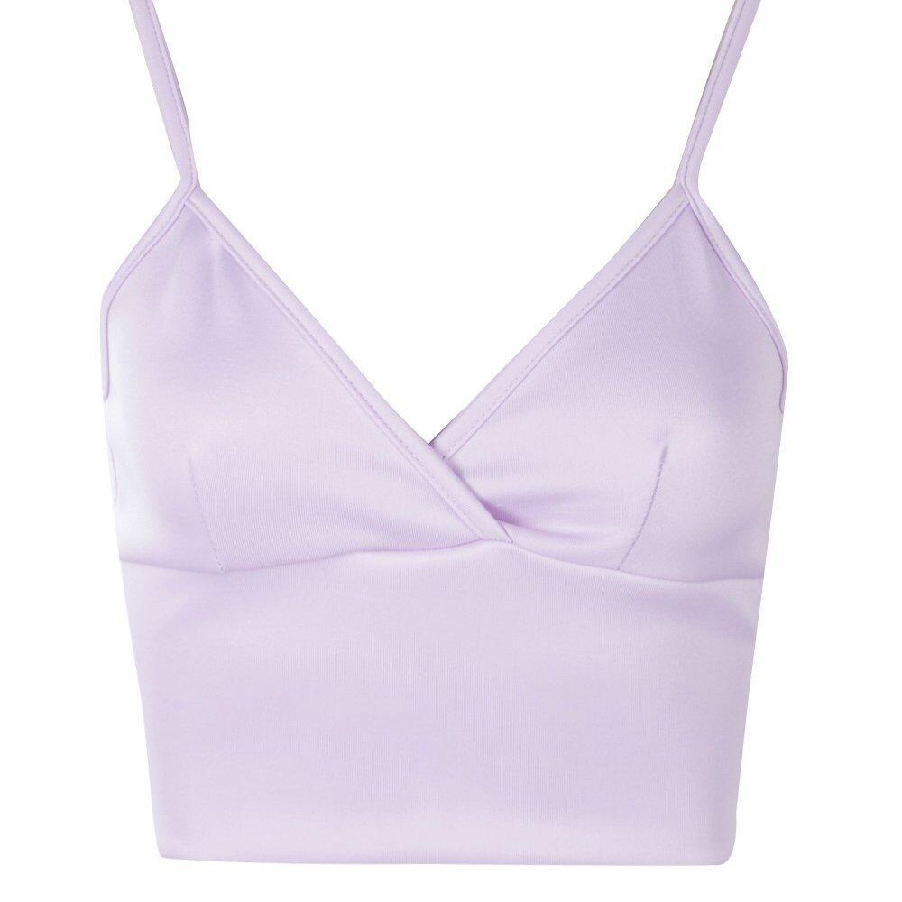 🖤 BooHoo | NWT Plunge Bralet/Crop - Lavender